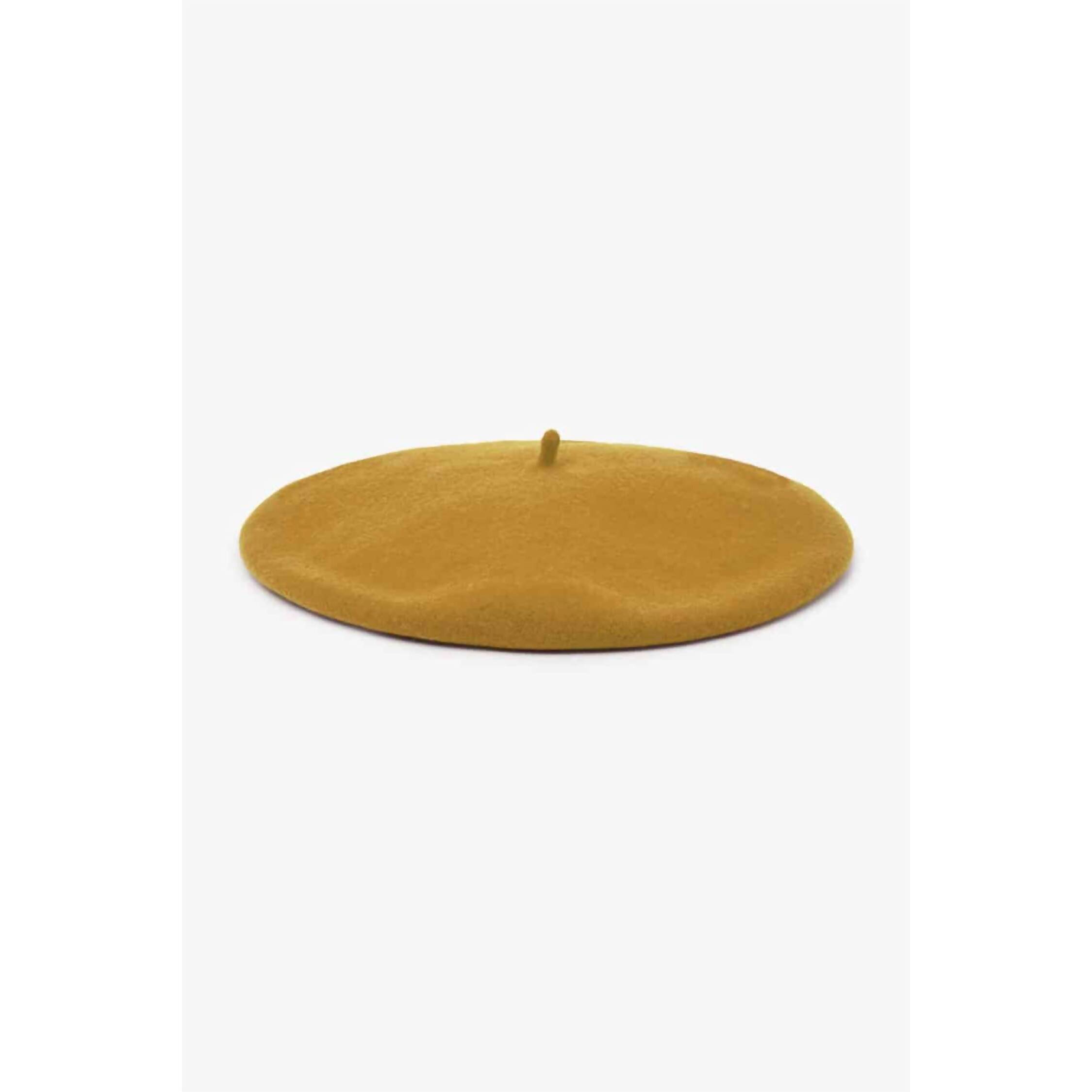 New Rita Row Women's Wool Beret In Mustard